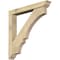 Ekena Millwork Balboa Traditional Rough Sawn Bracket w/ Offset Brace, Douglas Fir, 6"W x 42"D x 42"H BKT0604X42X42BOA01RDF - alternate 1